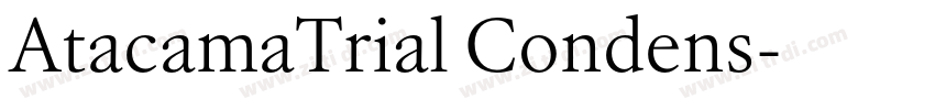 AtacamaTrial Condens字体转换 AtacamaTrial Condens字体转换